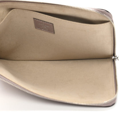 Louis Vuitton Calfskin Zip Pouch Taupe 5 of 7