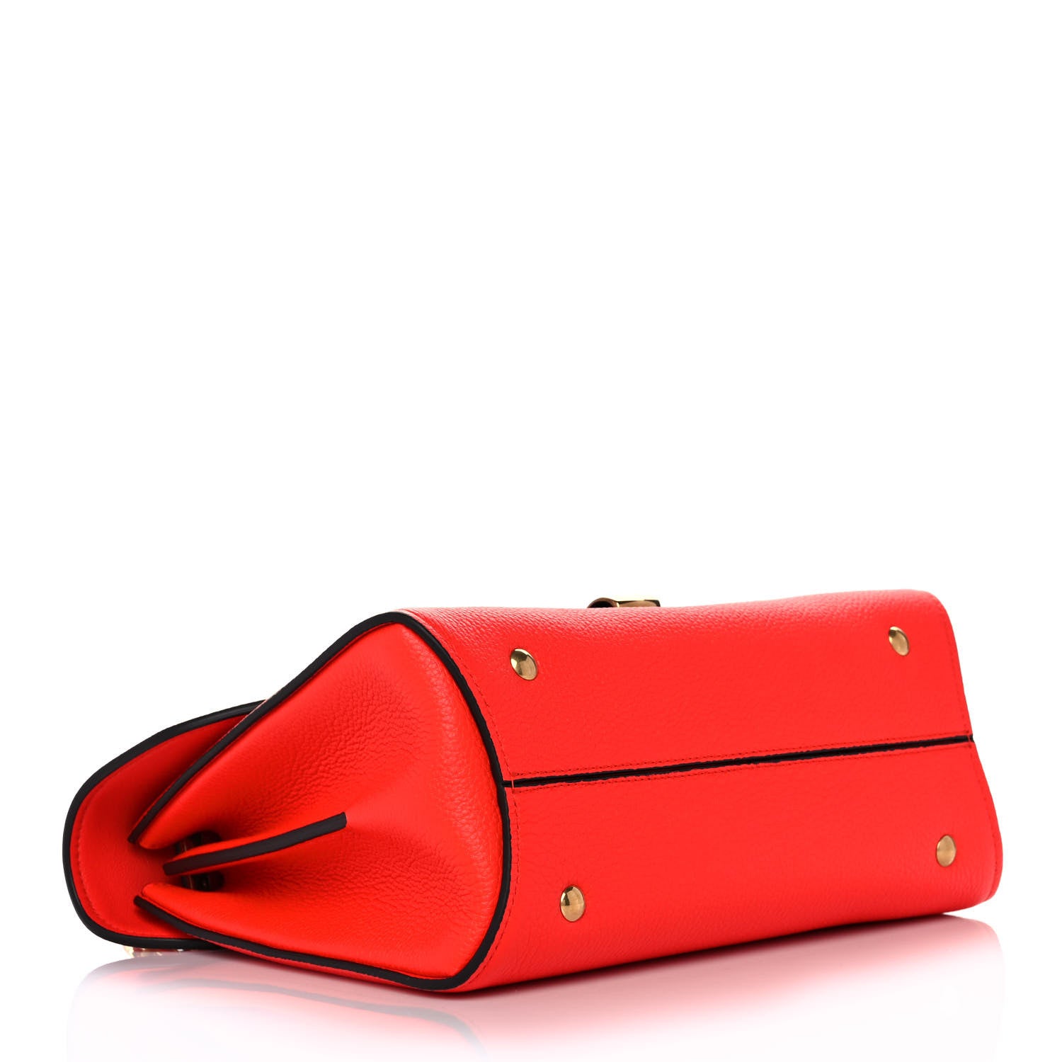 Salvatore Ferragamo Calfskin Small Margot Top Handle Satchel Red 4 of 10