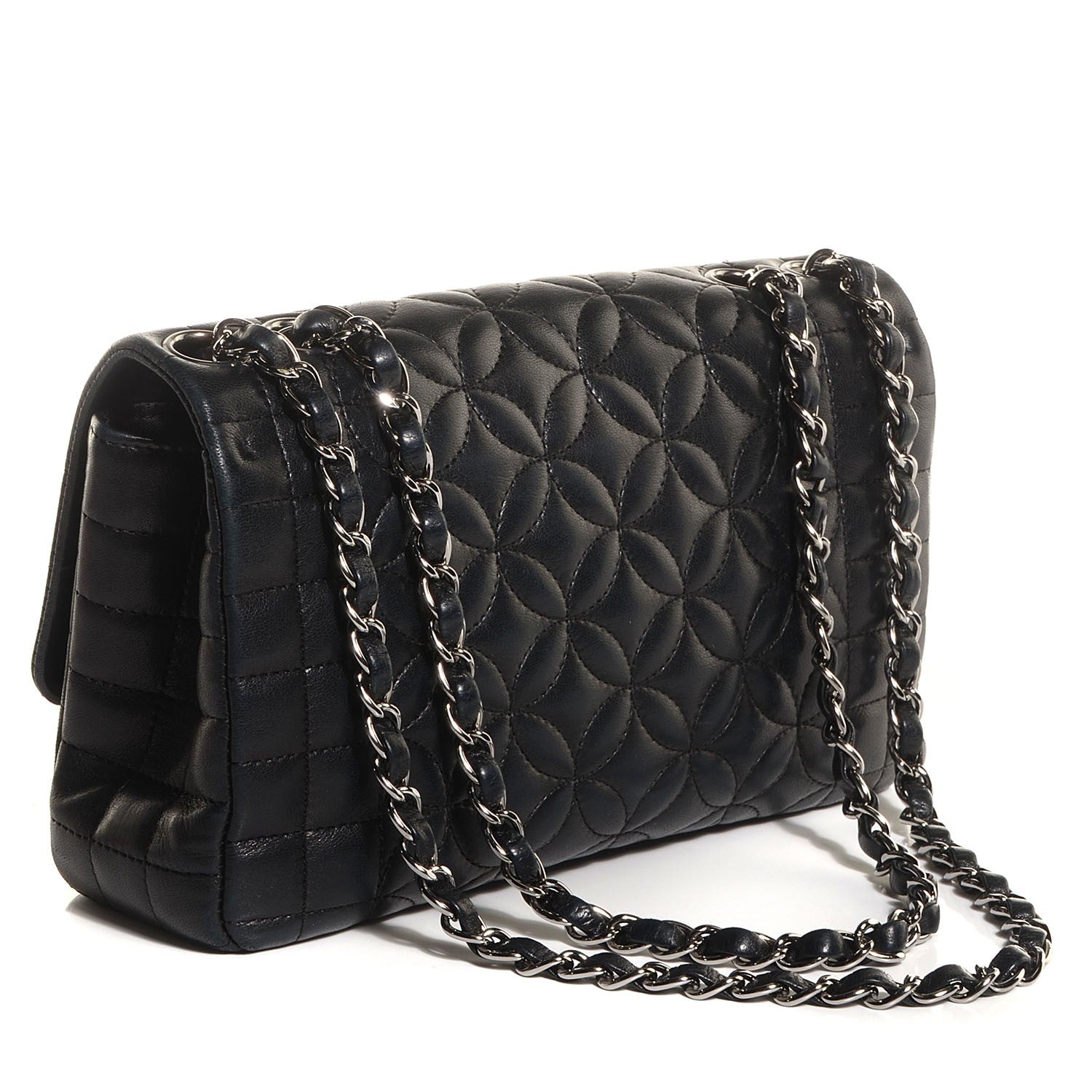 Chanel Lambskin Quilted Medium Single Flap Black 3 of 8