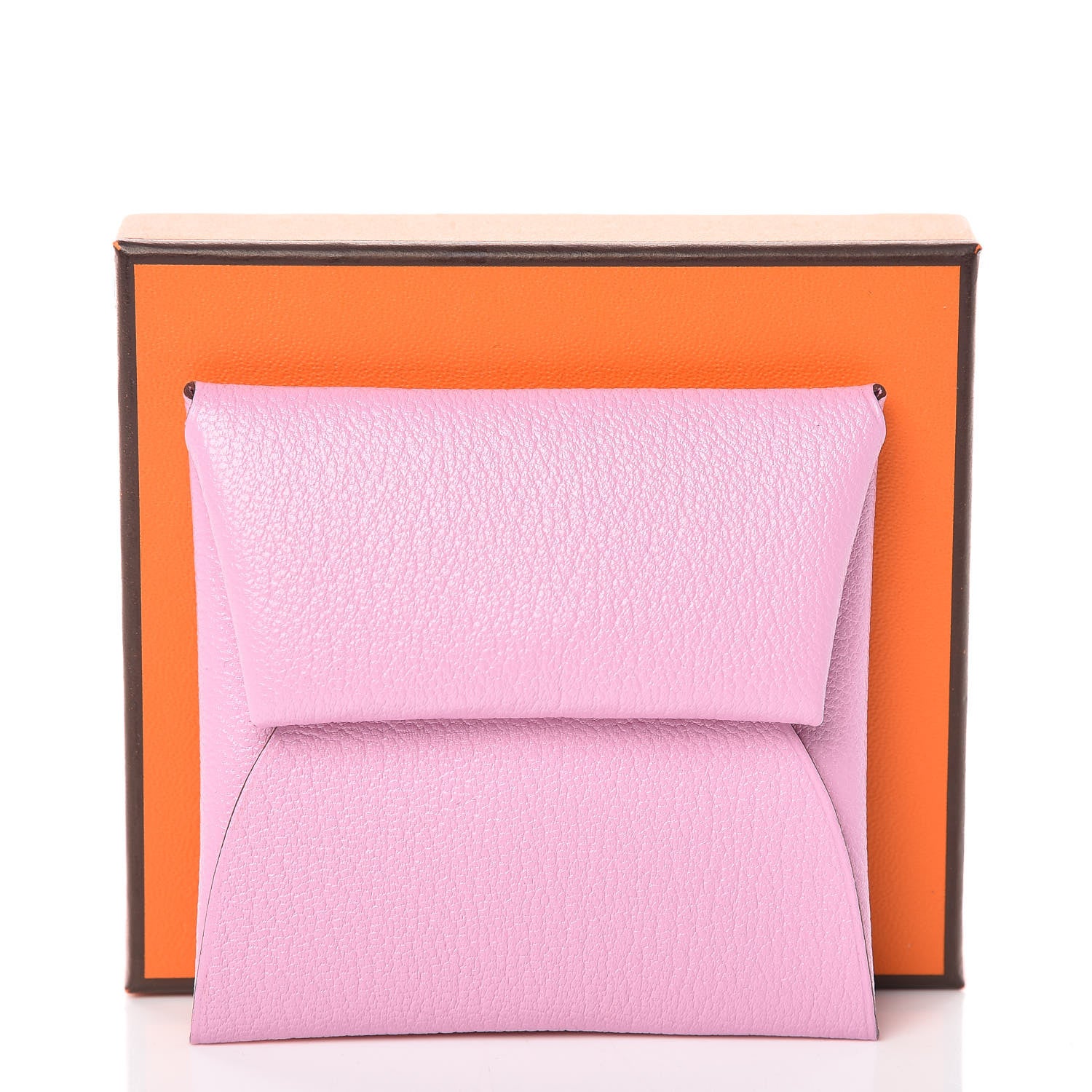 Hermes Chevre Mysore Bastia Coin Purse Mauve Sylvestre 8 of 8