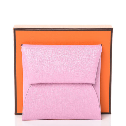 Hermes Chevre Mysore Bastia Coin Purse Mauve Sylvestre 8 of 8