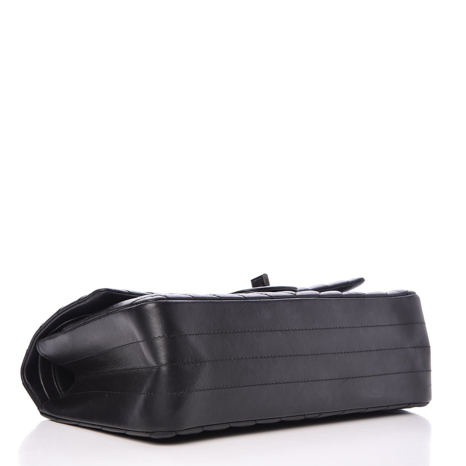 Chanel Aged Calfskin Chevron Quilted 2.55 Reissue 225 So Black 5 of 8