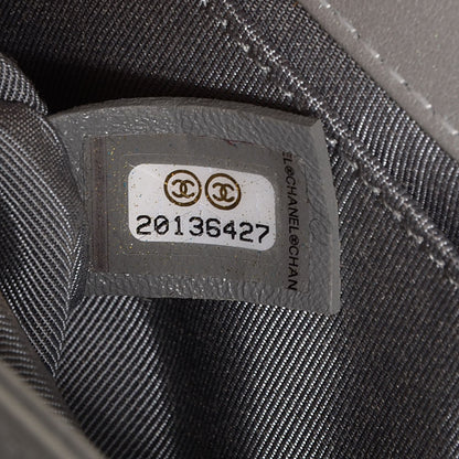 Chanel Metallic Calfskin Quilted Medium Boy Flap Silver 8 of 9