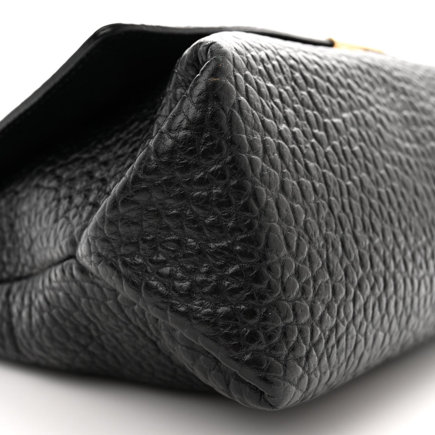 Signature Grain Large Mildenhall Shoulder Bag Black