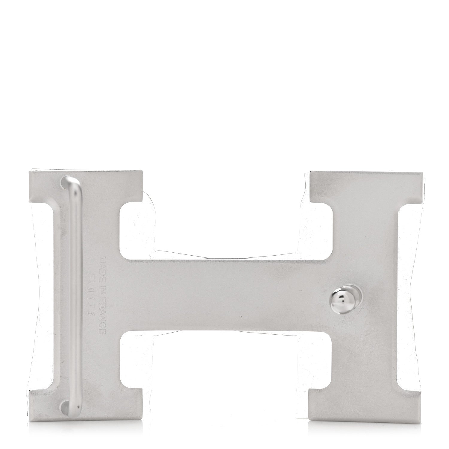 Hermes Polished Palladium 32mm H Belt Buckle Silver 3 of 5