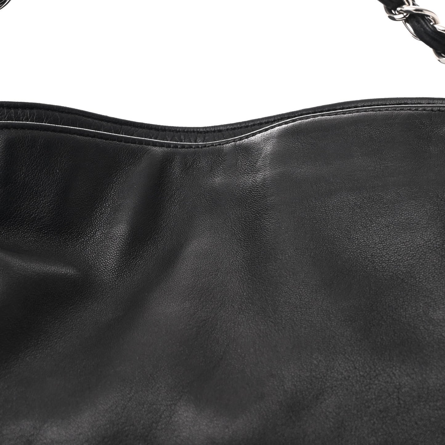 Lambskin Large Ultimate Soft Tote Black