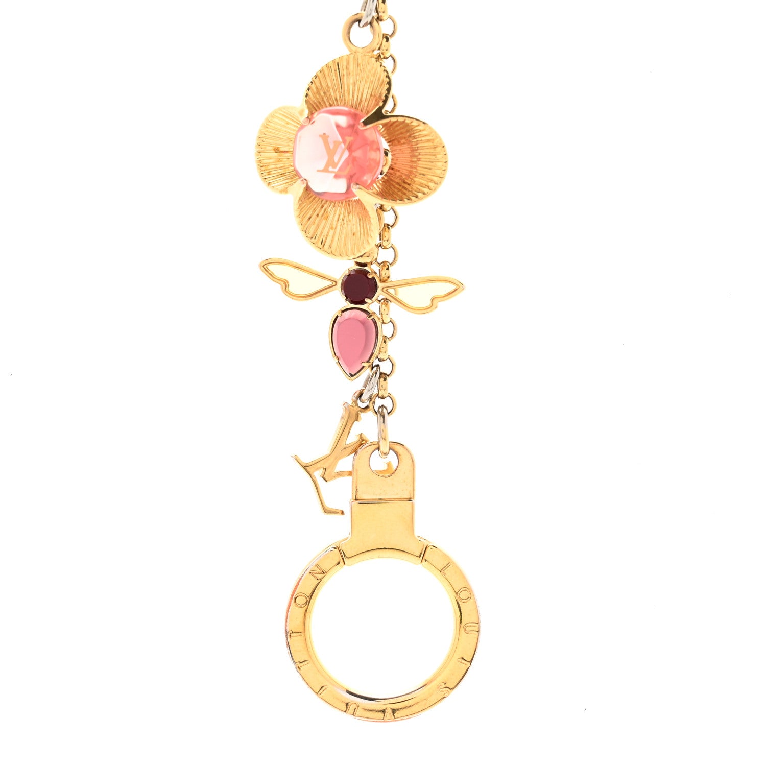 Louis Vuitton Bee Flower Chain Key Charm 4 of 6
