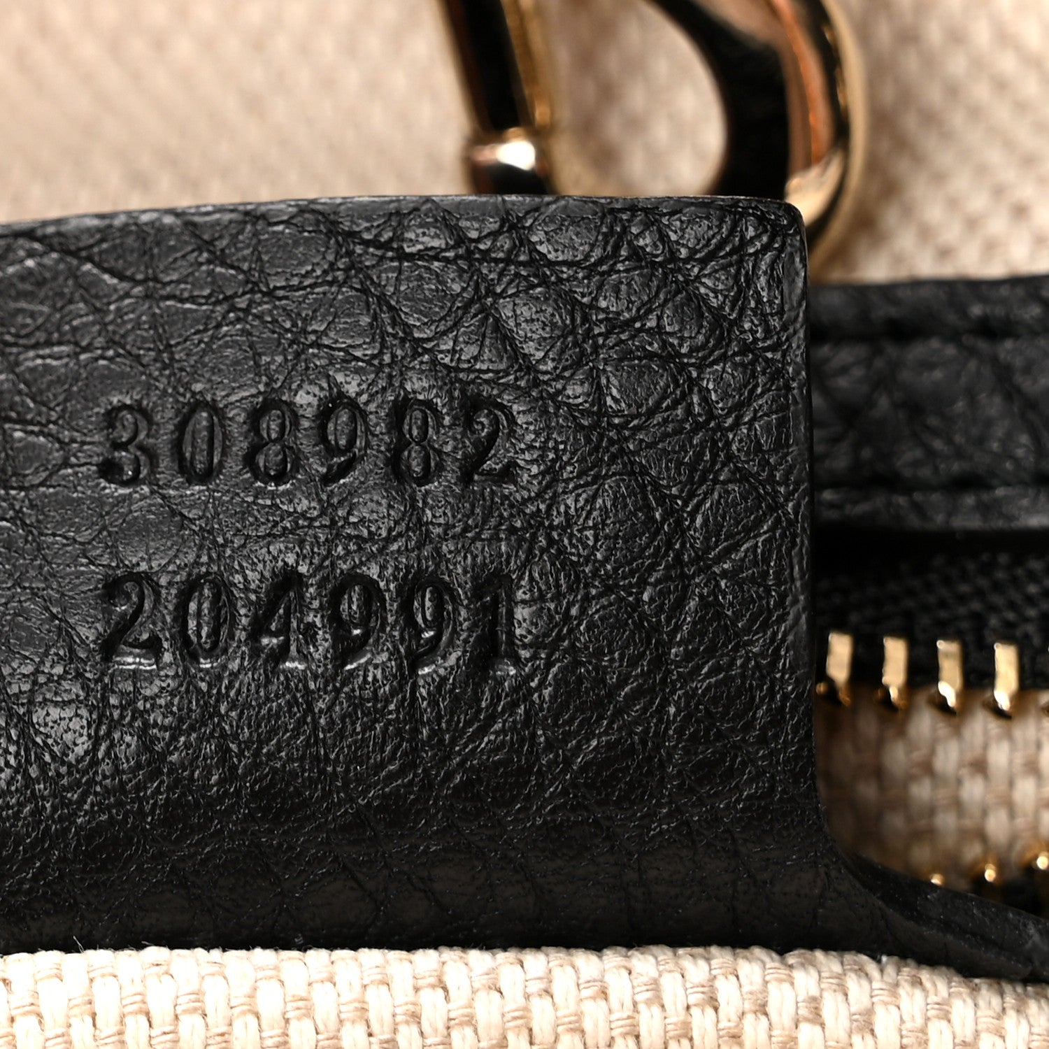 Gucci Pebbled Calfskin Medium Soho Chain Shoulder Bag Black 7 of 10