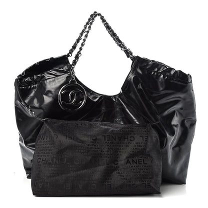 Chanel Vinyl XL Coco Cabas Black 1 of 17
