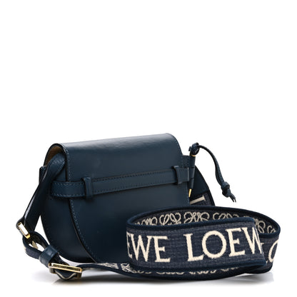 Loewe Calfskin Jacquard Mini Gate Crossbody Bag Onyx Blue 3 of 11