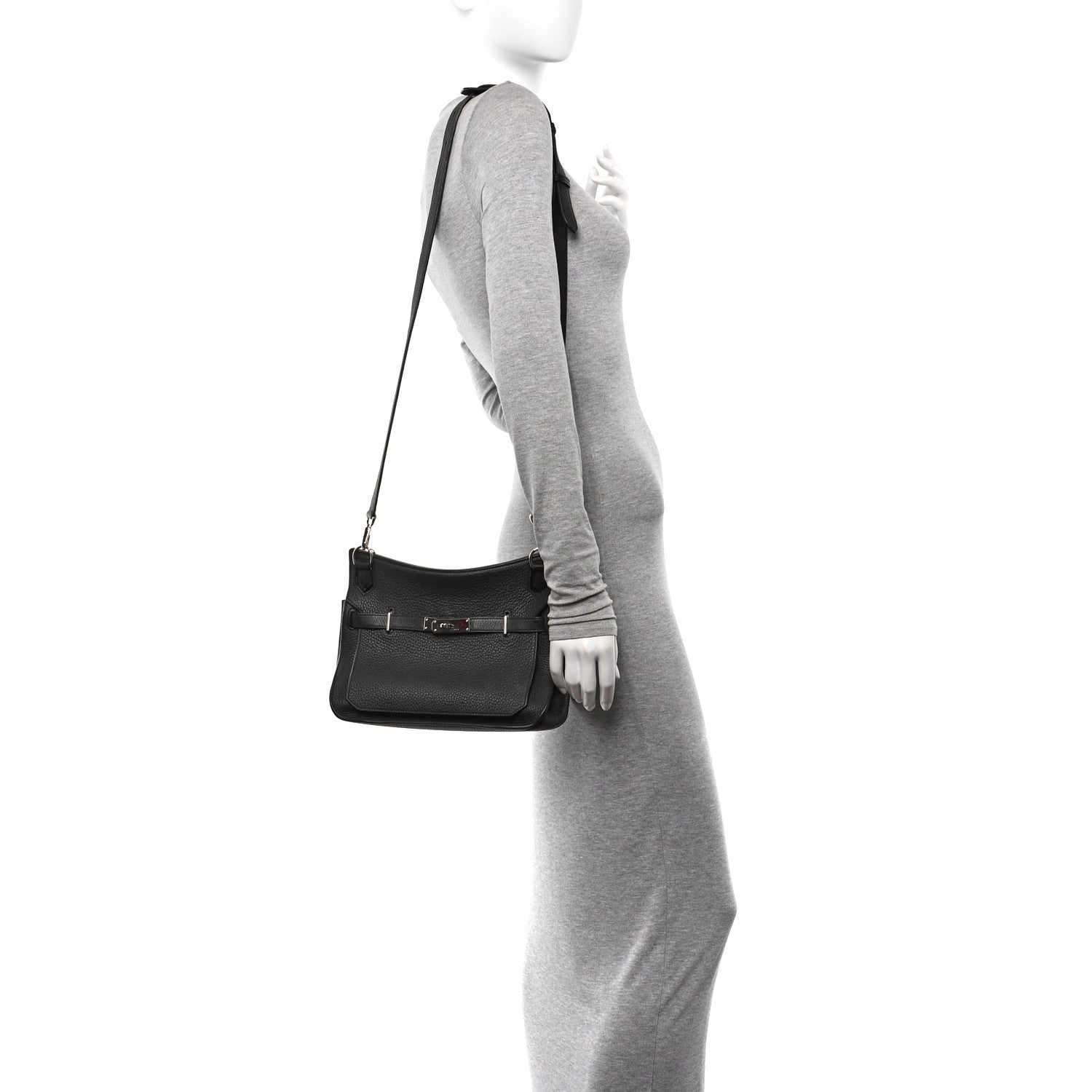 Hermes Taurillon Clemence Jypsiere 28 Black 2 of 10