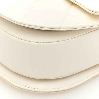 Chanel Calfskin Quilted Moon Messenger White 10 of 10