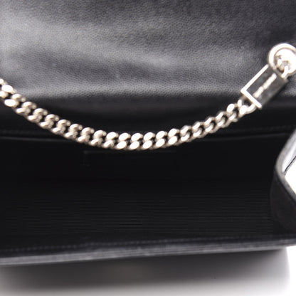 Saint Laurent Grain De Poudre Small Monogram Kate Satchel Black 5 of 11