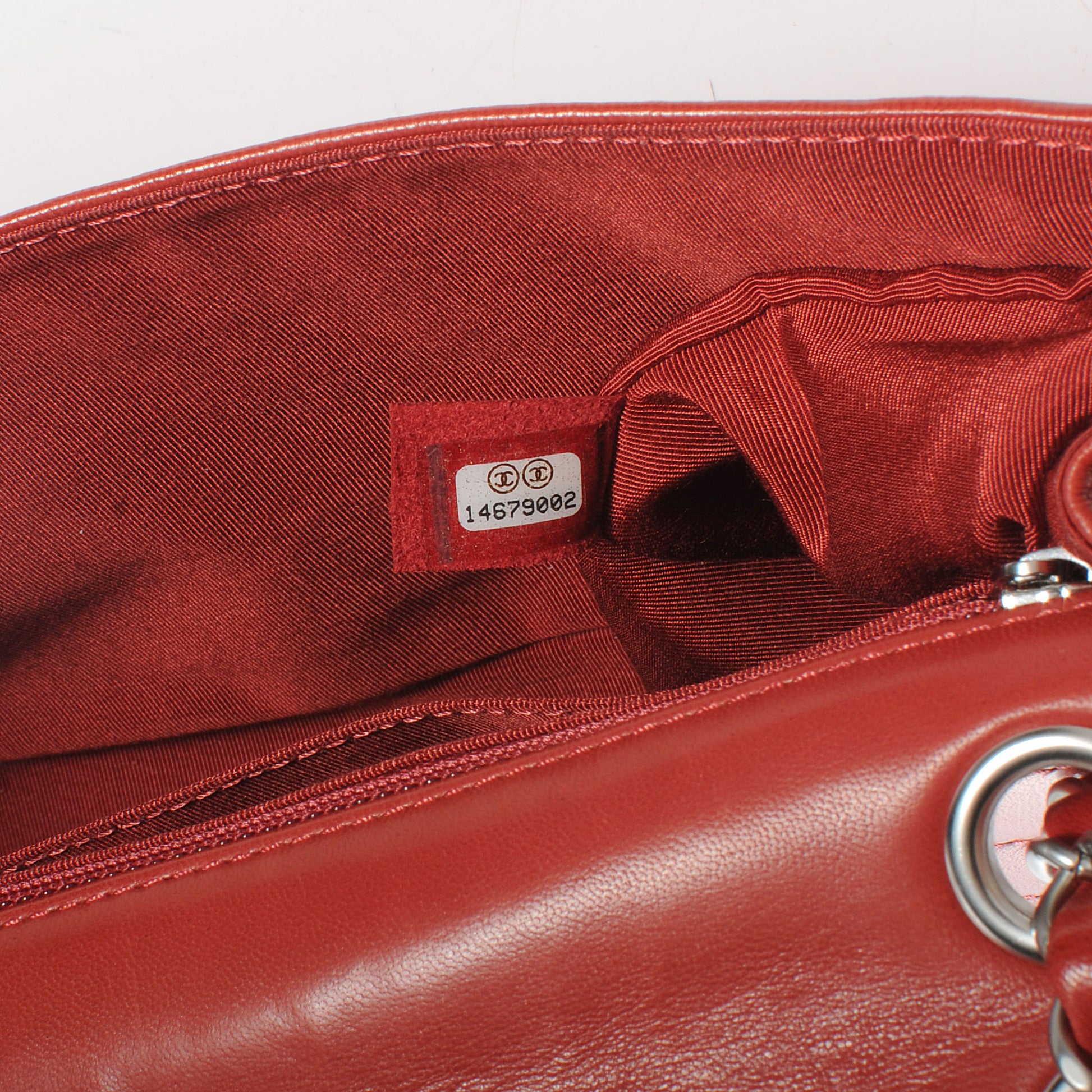 Chanel Lambskin Chevron Medium Leo Lion Flap Red 7 of 7