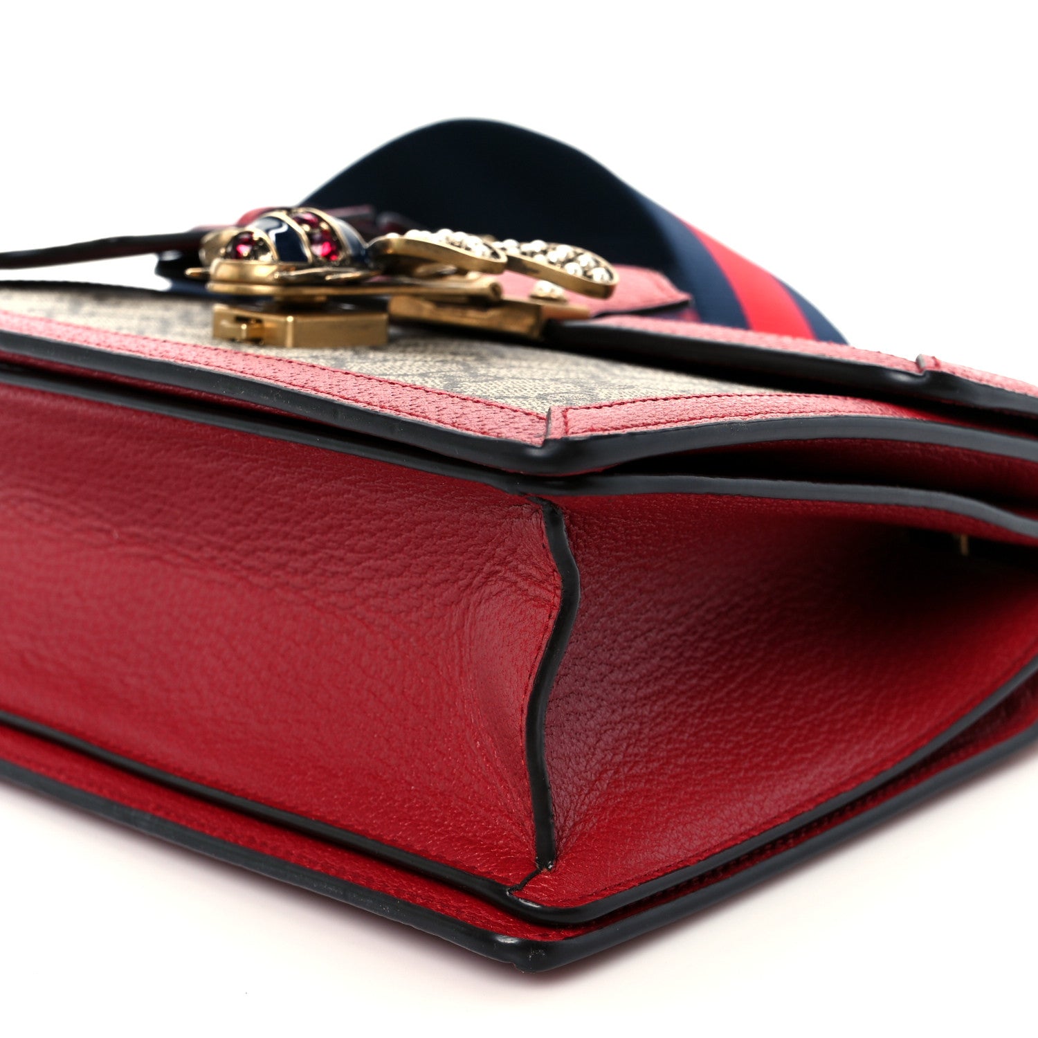 Gucci GG Supreme Monogram Small Queen Margaret Top Handle Bag Red