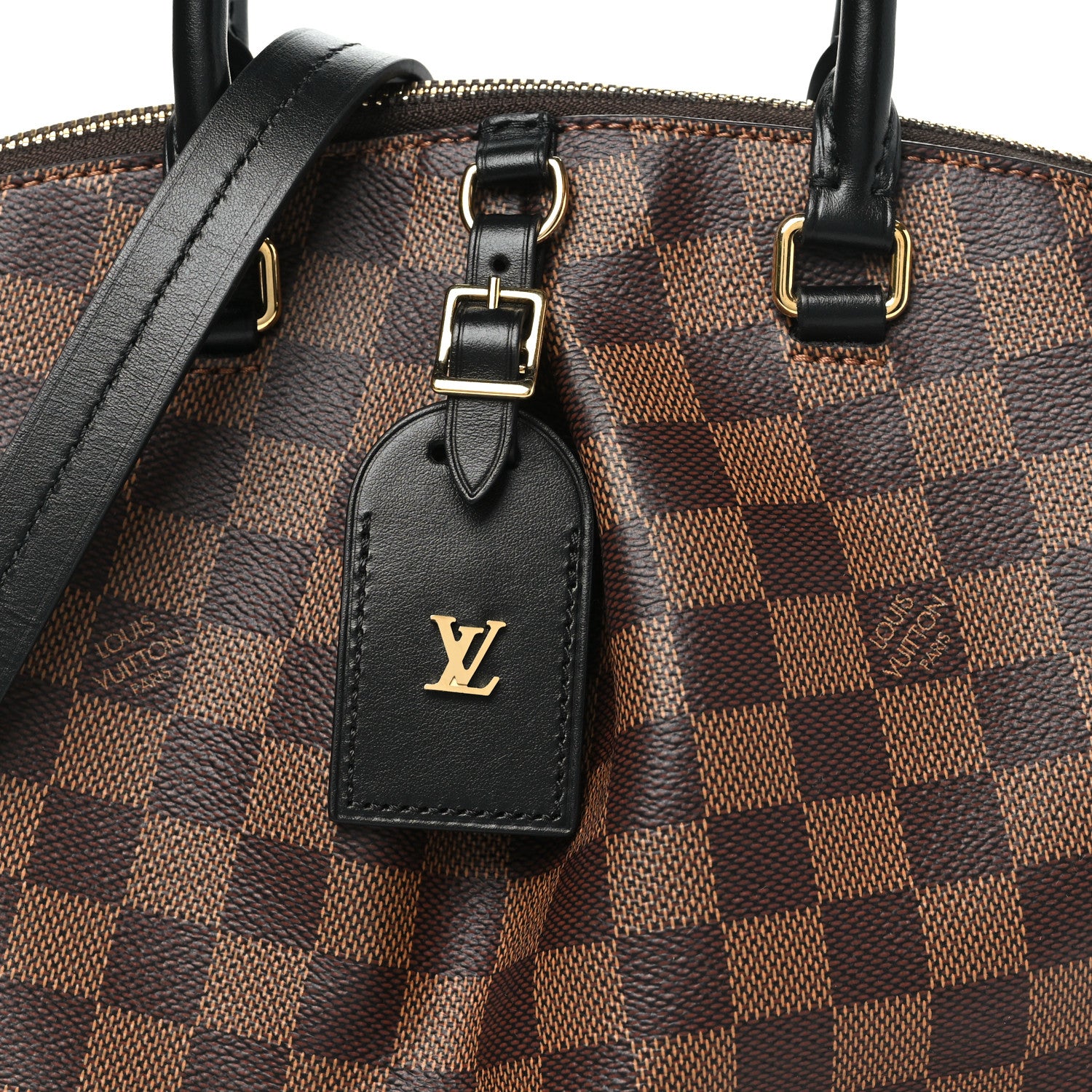 Louis Vuitton Damier Ebene Odeon Tote PM Black 6 of 8