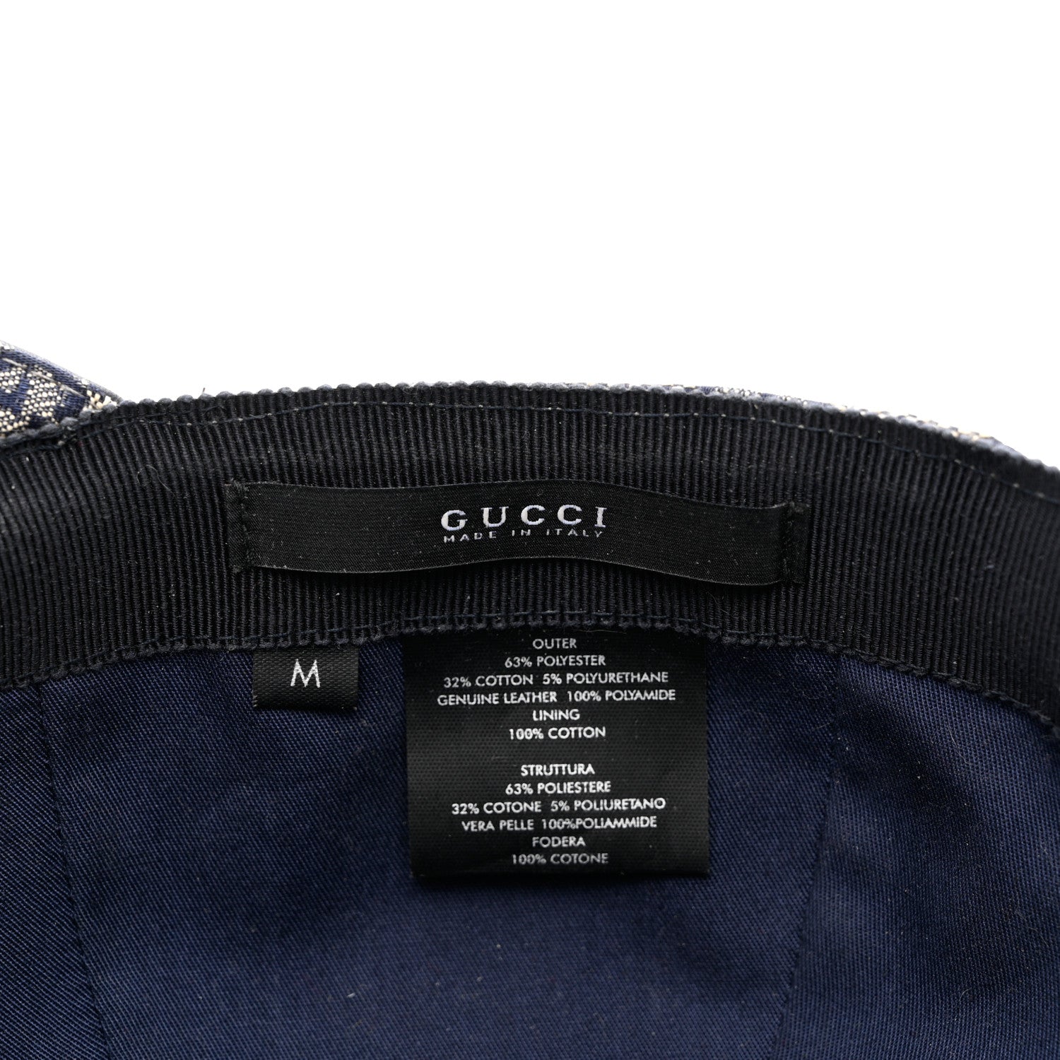 Gucci Monogram Web Baseball Hat M Beige Blue 8 of 13
