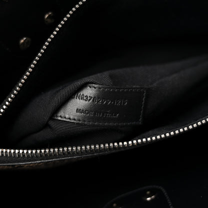 Saint Laurent Grained Calfskin Embossed Python Small Sac De Jour Black 7 of 12