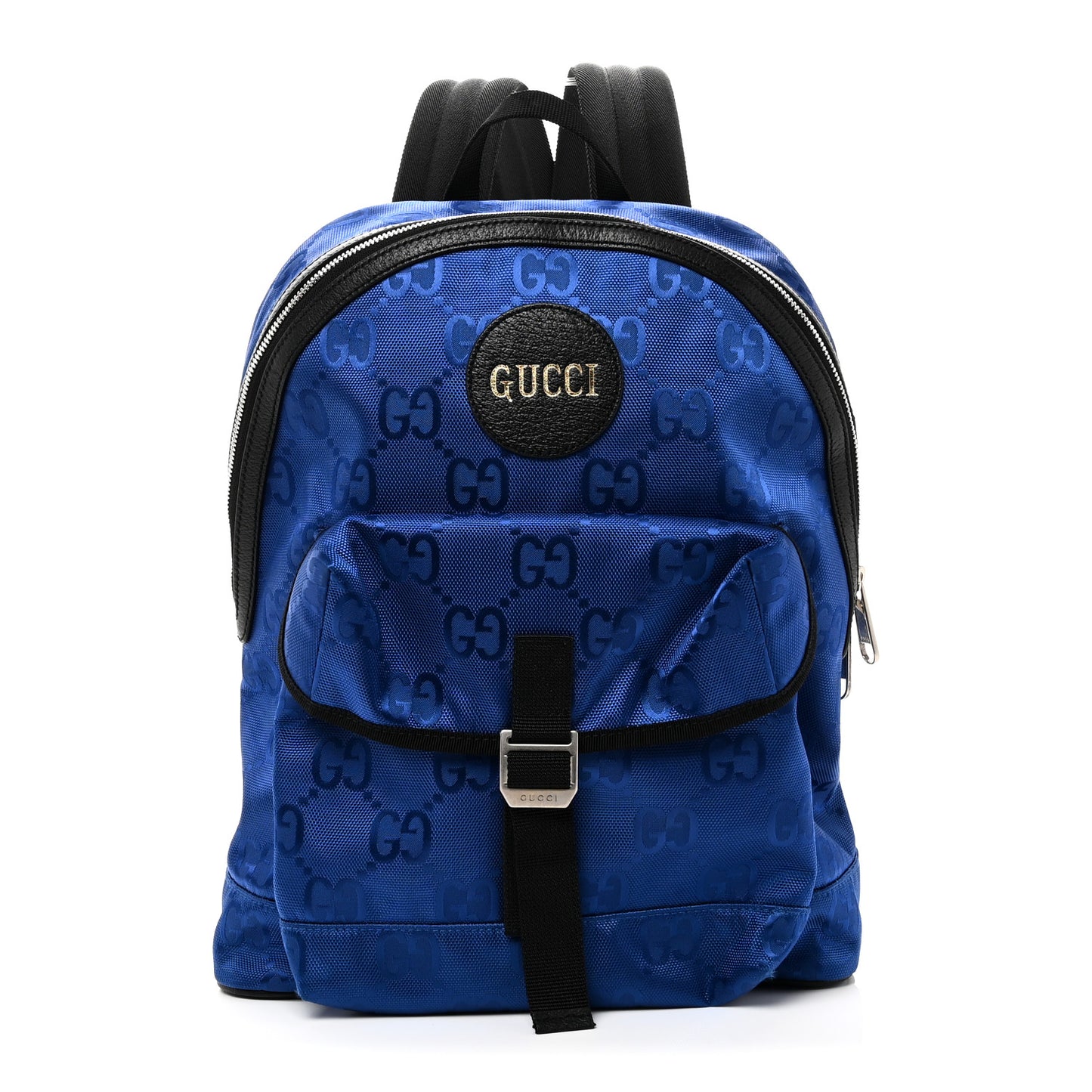Econyl Nylon Monogram Off The Grid Backpack Guilted Blue Black