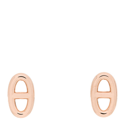 Hermes 18K Rose Gold TPM Farandole Stud Earrings 1 of 5