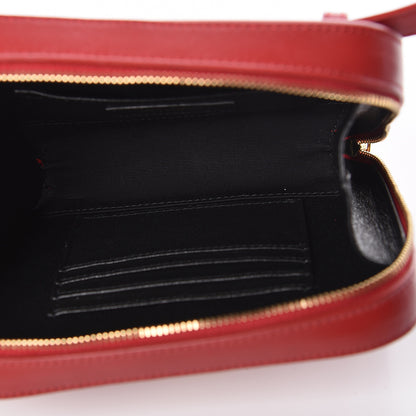 Saint Laurent Lambskin Matelasse Vicky Monogram Belt Bag Eros Red 7 of 11