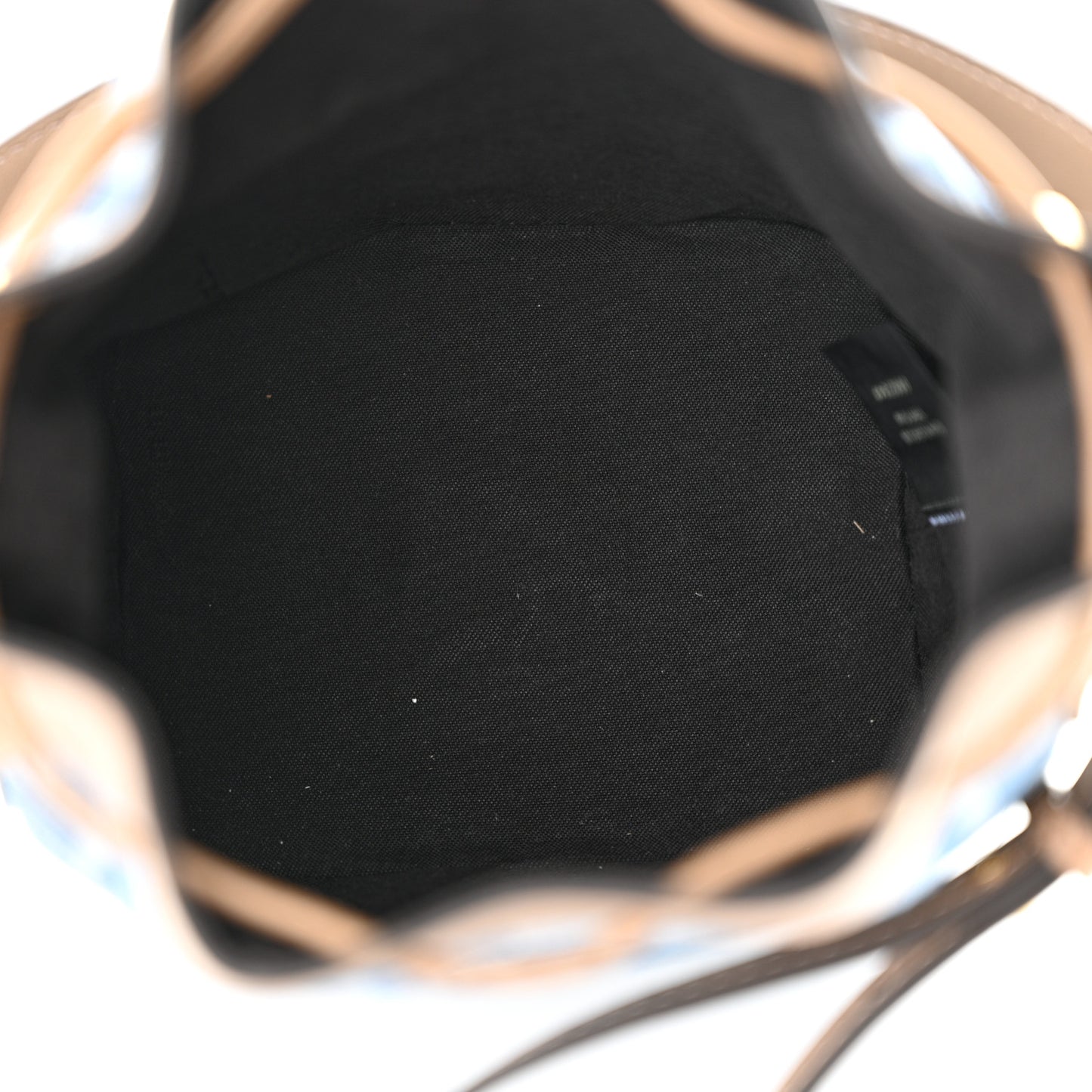 Denim Vitello King F is Fendi FF Embroidered Mini Mon Tresor Bucket Bag