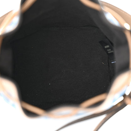 Fendi Denim Vitello King F is Fendi FF Embroidered Mini Mon Tresor Bucket Bag 5 of 11