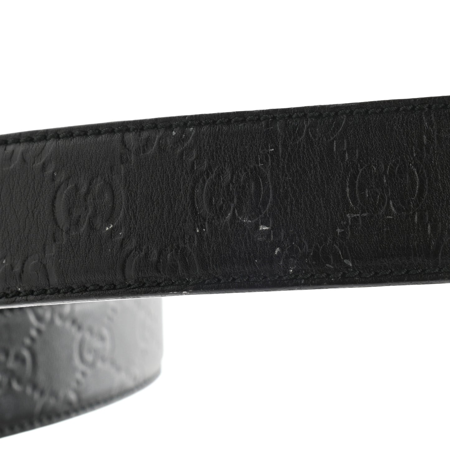 Guccissima Interlocking G Belt 85 34 Black