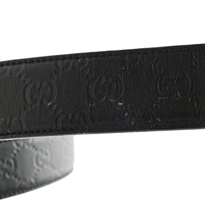 Gucci Guccissima Interlocking G Belt 85 34 Black 9 of 9