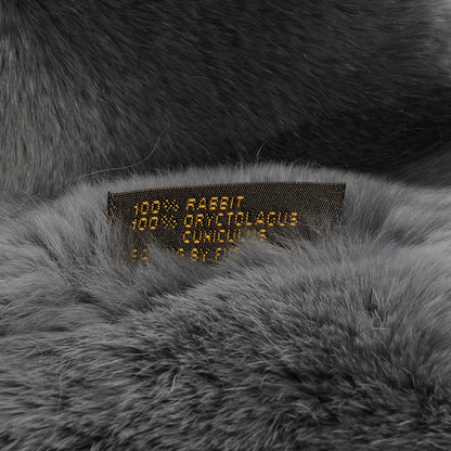 Louis Vuitton Rabbit Fur Echarpe Rex Stole Gray 5 of 6