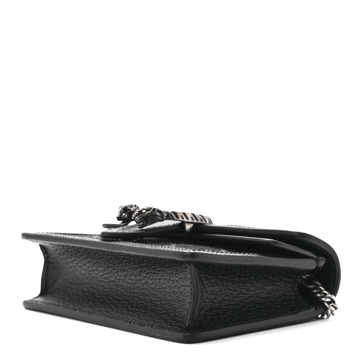 Gucci Jacquard Black Denim GG Monogram Super Mini Dionysus Shoulder Bag Black Ivory 7 of 9