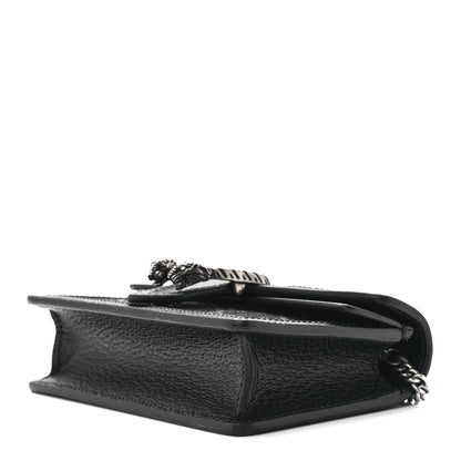 Gucci Jacquard Black Denim GG Monogram Super Mini Dionysus Shoulder Bag Black Ivory 7 of 9