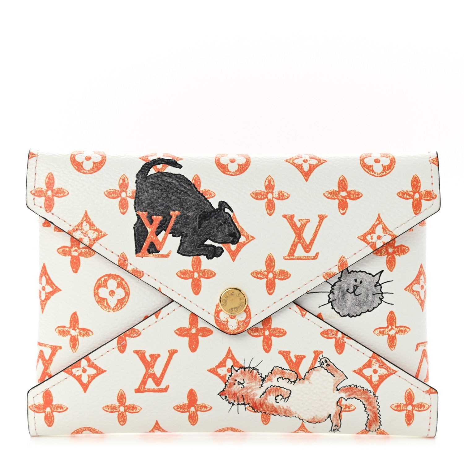 Louis Vuitton Catogram Medium Kirigami Pochette White 1 of 8