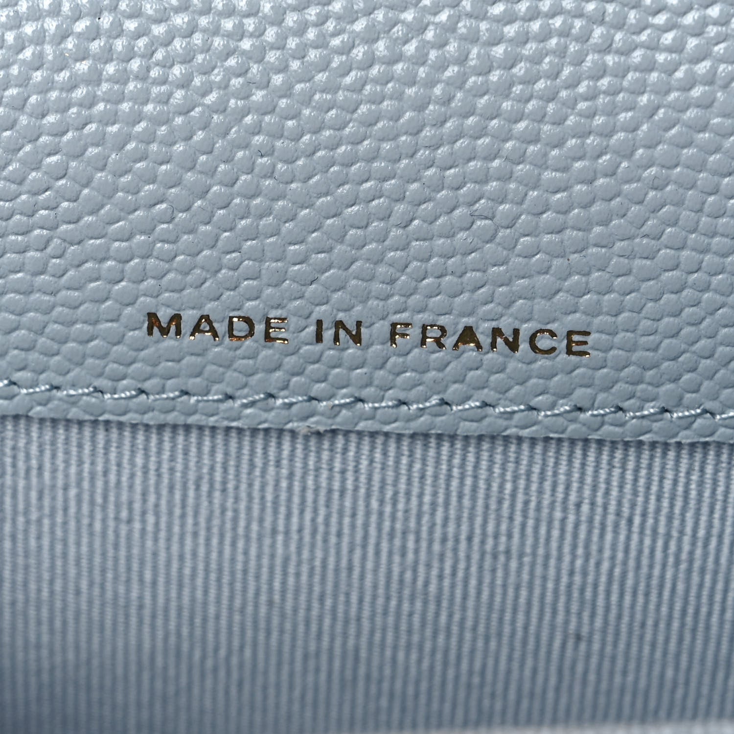 Chanel Caviar Quilted Flap Card Holder Wallet Light Blue 7 of 10