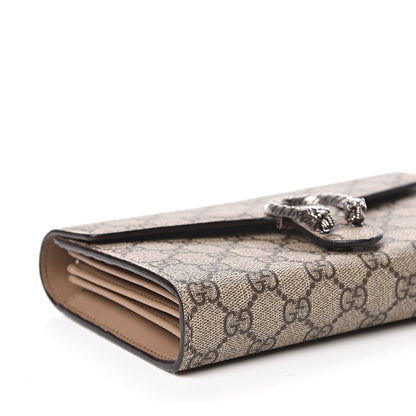 Gucci GG Supreme Monogram Mini Dionysus Chain Wallet Beige Taupe 8 of 10