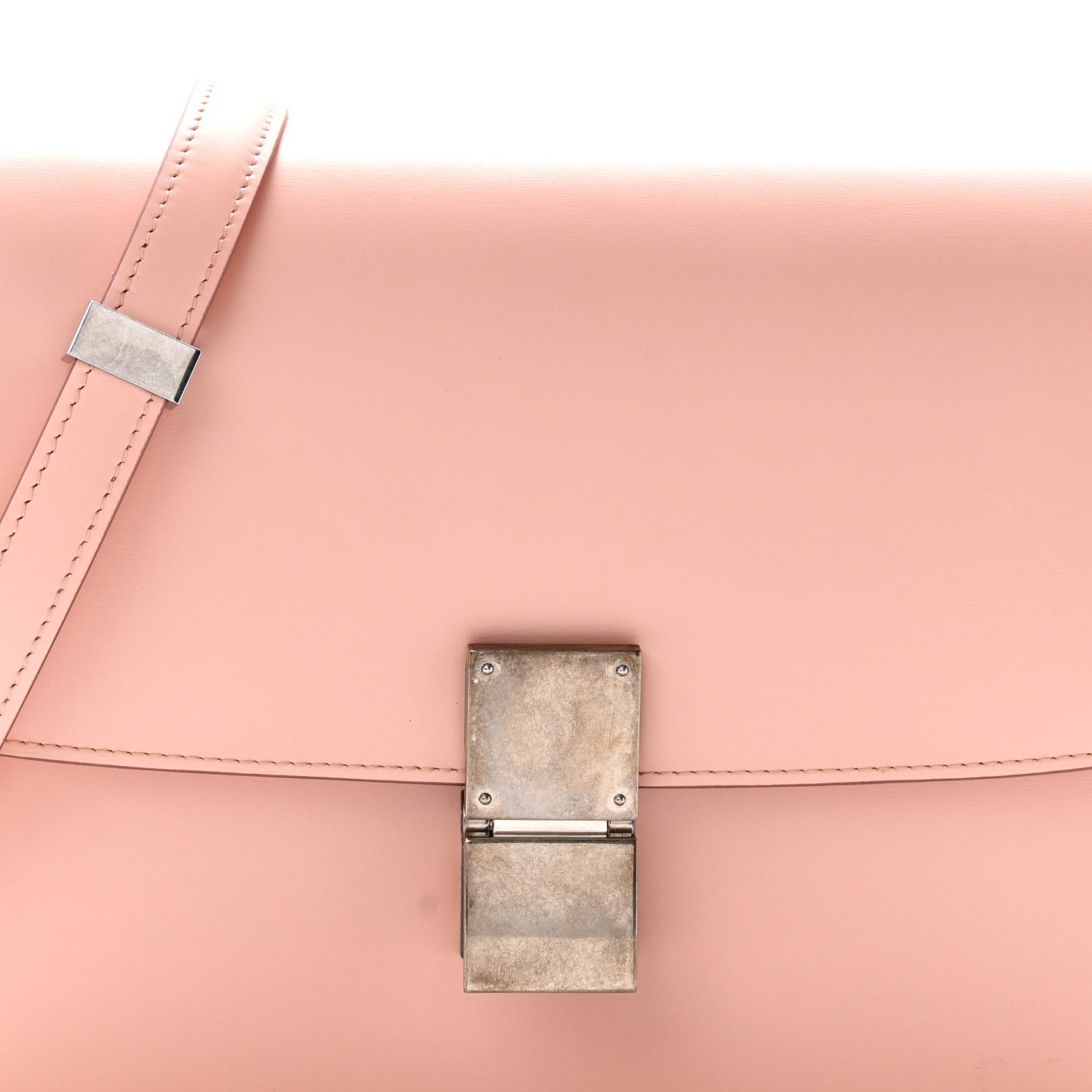 Celine Box Calfskin Medium Classic Box Flap Bag Pink 8 of 10