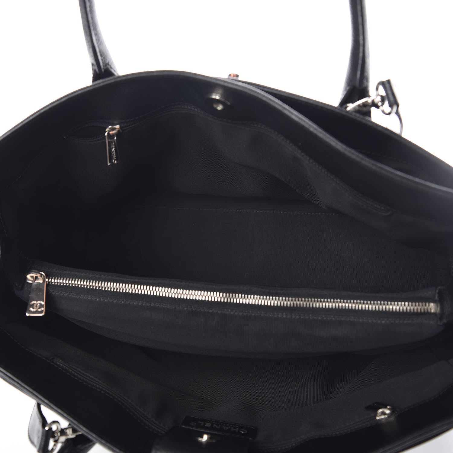 Chanel Calfskin Cerf Executive Shopper Tote Black 5 of 7