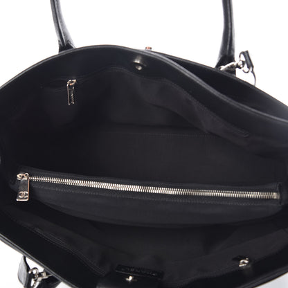Chanel Calfskin Cerf Executive Shopper Tote Black 5 of 7