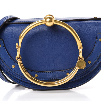 Chloe Calfskin Small Nile Bracelet Minaudiere Bag Majesty Blue 8 of 13