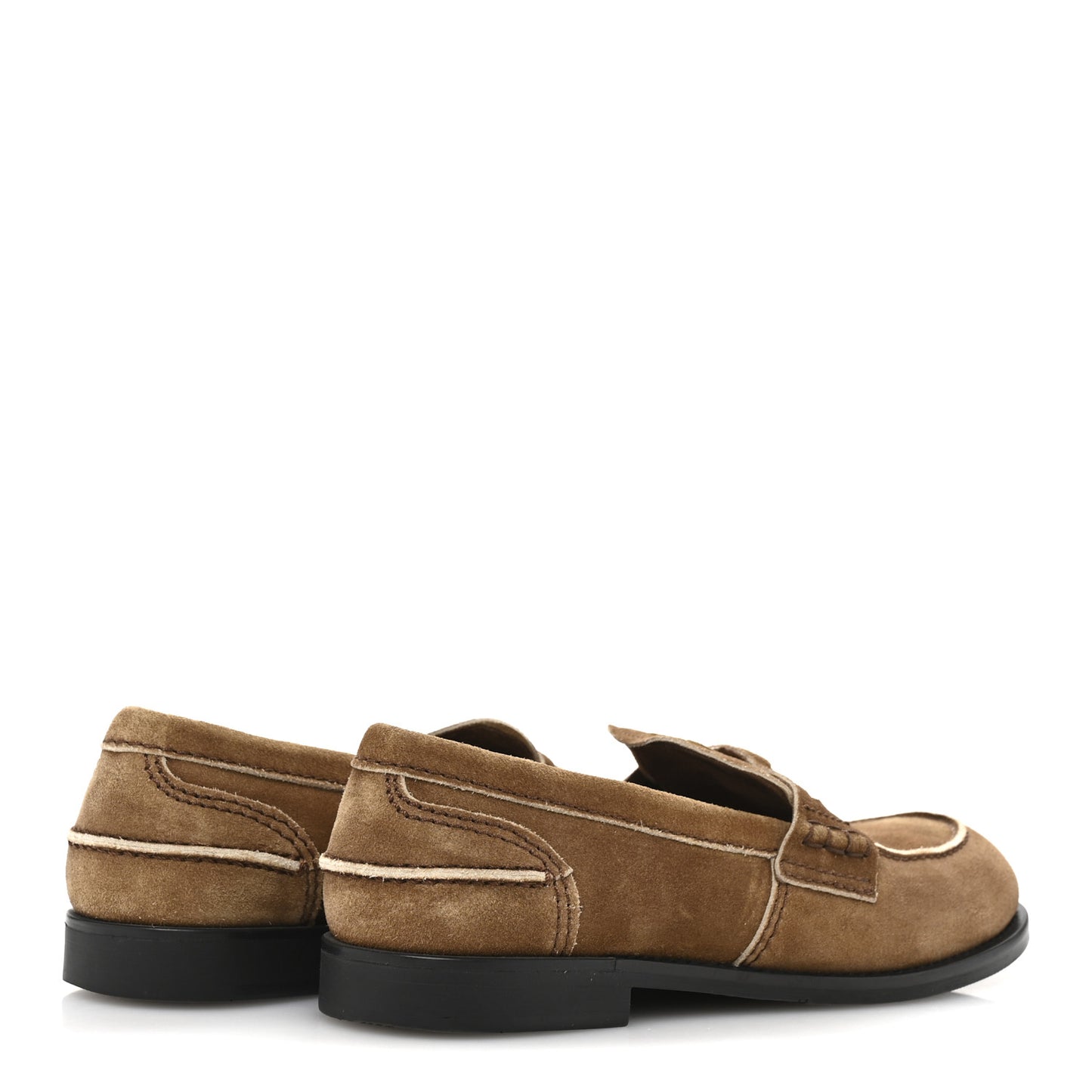 Suede Penny Loafers 40 Cannella