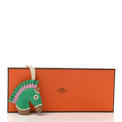 Hermes Milo Lambskin Geegee Savannah Bag Charm Chai Menthe Craie Mauve Sylvestre 4 of 4