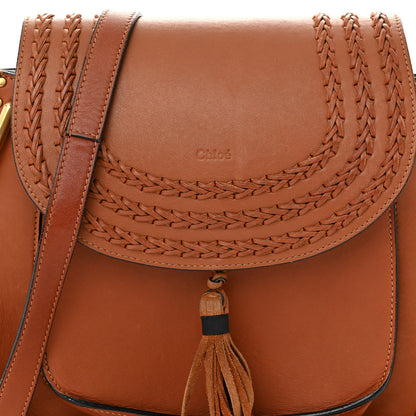 Chloe Calfskin Braided Medium Hudson Shoulder Bag Caramel 7 of 12