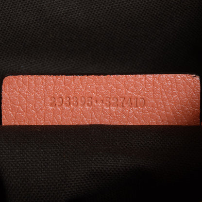 Alexander McQueen Grainy Calfskin Padlock Skull Clutch Coral 7 of 8