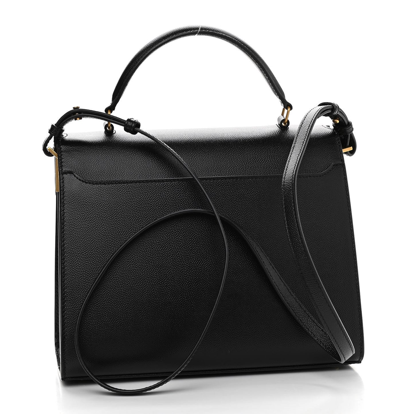 Grain de Poudre Medium Classic Monogram Cassandra Top Handle Black