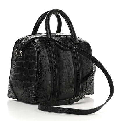 Givenchy Calfskin Crocodile Embossed Mini Lucrezia Black 2 of 11