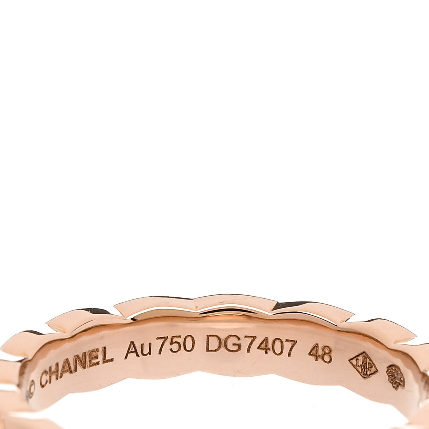18K Beige Gold Mini Coco Crush Ring 47 4.25 48 4.5