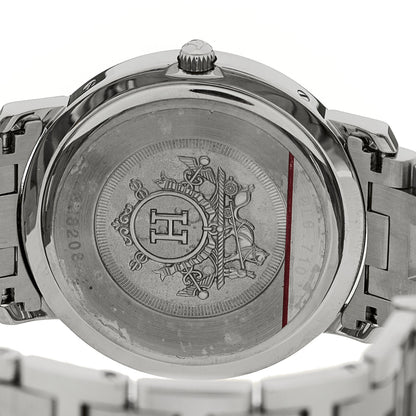 Hermes Stainless Steel 36mm Clipper Quartz Watch White 4 of 4