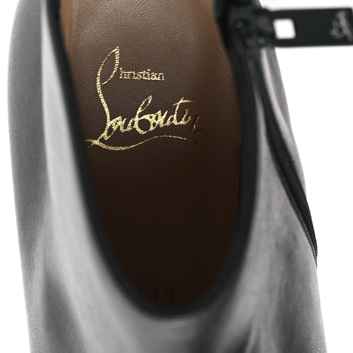 Christian Louboutin Calfskin Bas Relief Pietra 85 Ankle Boots 38.5 Black 8 of 10