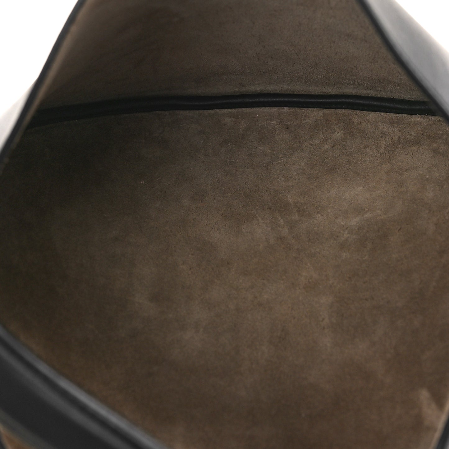 Vitello Grace Suede Small Croissant Hobo Black