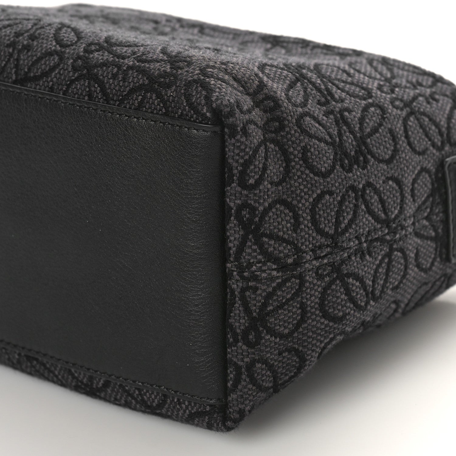 Loewe Jacquard Anagram Calfskin Small Cubi Bag Anthracite Black 8 of 8